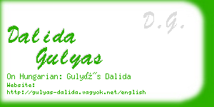 dalida gulyas business card